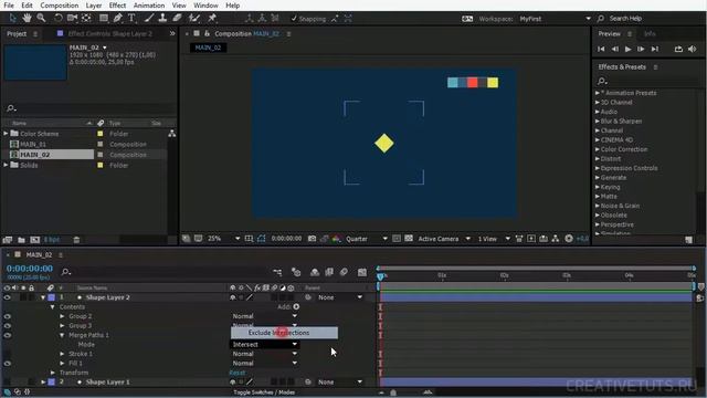 Adobe After Effects Модификаторы (Практика. Часть 3) смотреть онлайн