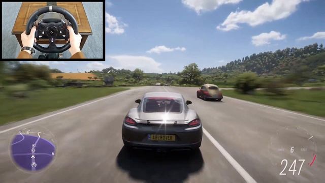 Porsche 718 Cayman GTS - Forza Horizon 5 (Steering Wheel logitech g920) Gameplay смотреть онлайн