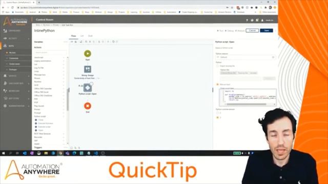 RPA Quick Tips: How to Run Inline Python from Within a Bot || Automation Anywhere Enterprise A2019 смотреть онлайн