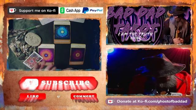 COFFEE & TAROT w/ Bad Dad | FREE LIVE "Quickie" Readings! #tarot #live смотреть онлайн