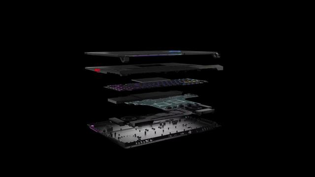 2021 ROG Strix SCAR 17 G733 360 Exploded View смотреть онлайн