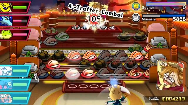 Sushi Striker: The Way of Sushido: смотреть онлайн
