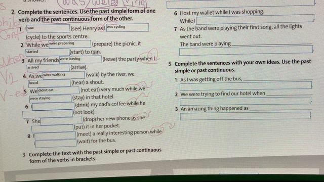 Past simple past continuous смотреть онлайн