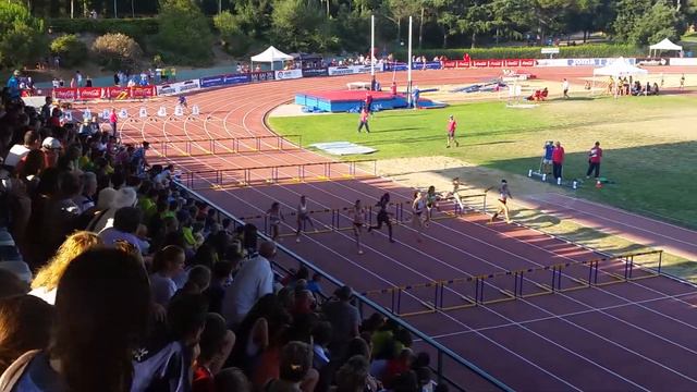 Final 100 m vallas femenino - Cto. España Cadete -Granollers 10-07-2016 смотреть онлайн