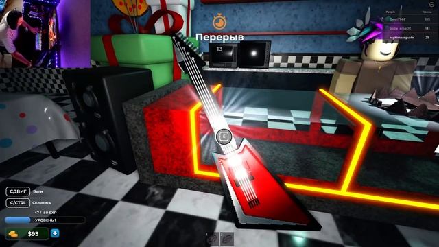 рубрика Roblox fnaf игры прохождение #4 я столкнулся золотым медведем SURVIVAL FNAF Pizza Party смотреть онлайн