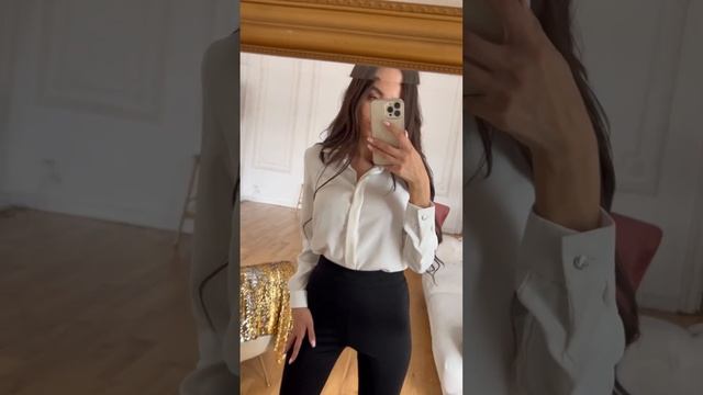 Стильные брюки клёш и классическая рубашка смотреть онлайн