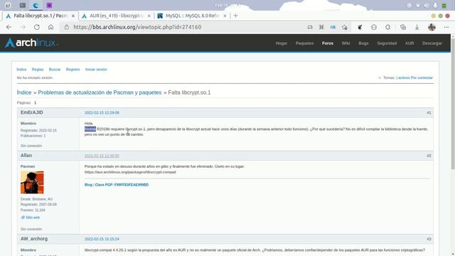 ¿Cómo solucionar problema con "libcrypt.so.1" en ArchLinux y sus derivados? смотреть онлайн