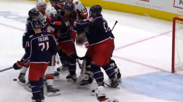 Best stops of Joonas Korpisalo's 25-save shutout смотреть онлайн