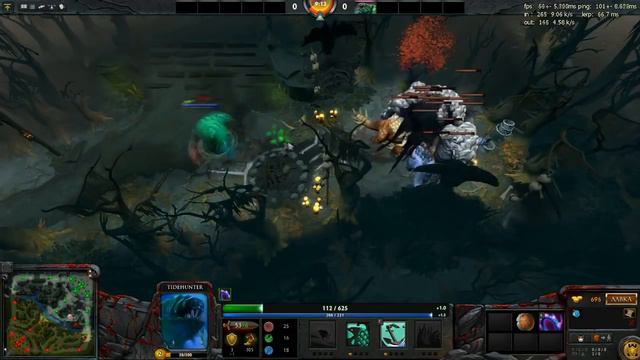 [Dota 2] Tidehunter - Фарм древних крипов с первой минуты! смотреть онлайн