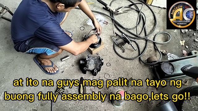 nissan navara aircon not cooling/ compressor maingay at umusok.plss watch this.... смотреть онлайн