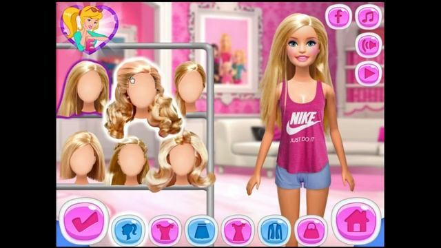 Barbie Dress Up game - Secret life of dolls. Barbie Make Up games for girls смотреть онлайн