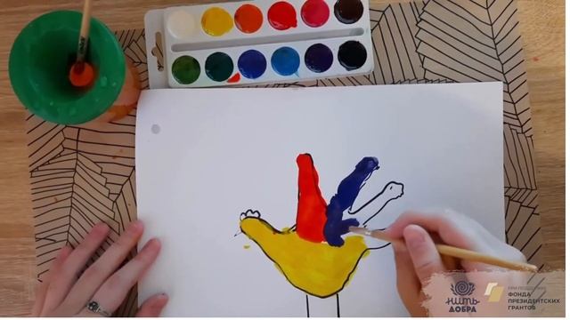 Мастер- класс по рисованию в нетрадиционной форме – ладошкой «Птичка- невеличка» смотреть онлайн