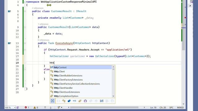 Create custom response in .NET Core minimal API to return XML смотреть онлайн