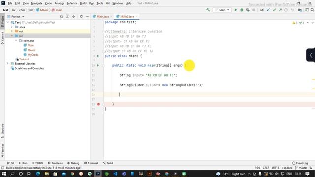 Altimetrik Java Interview Coding Question for 2+ exp. смотреть онлайн