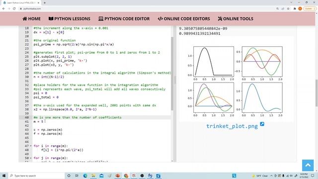 Python 10: Calculating Fourier Coefficients as Applied to a Quantum Mechanics Example смотреть онлайн