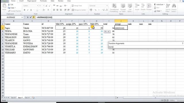 how to create MS excel total , average, rank, max, min in Amharic смотреть онлайн