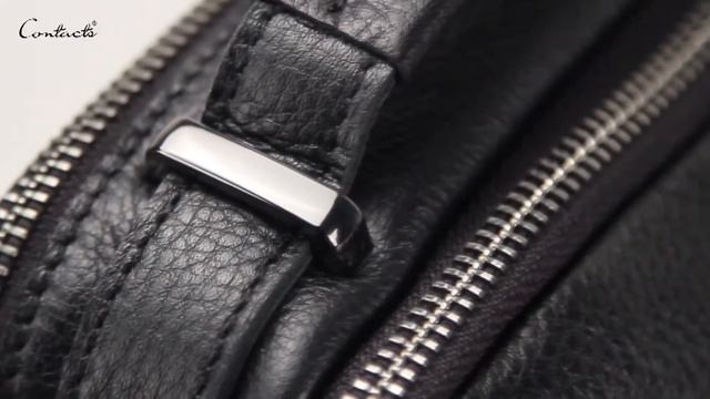 Мужская сумка на плечо из натуральной кожи черная смотреть онлайн