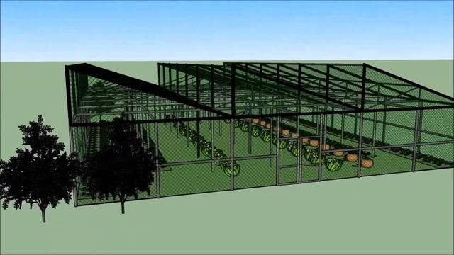 Greenhouse Sketch Up 3D Design смотреть онлайн