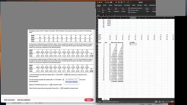 Quiz 3 Exponential Smoothing Forecasting & MAD Tutorial смотреть онлайн