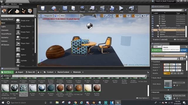 Roll A Ball in Unreal Engine 4 Tutorial - Editor & Making the Arena (Part 2) смотреть онлайн