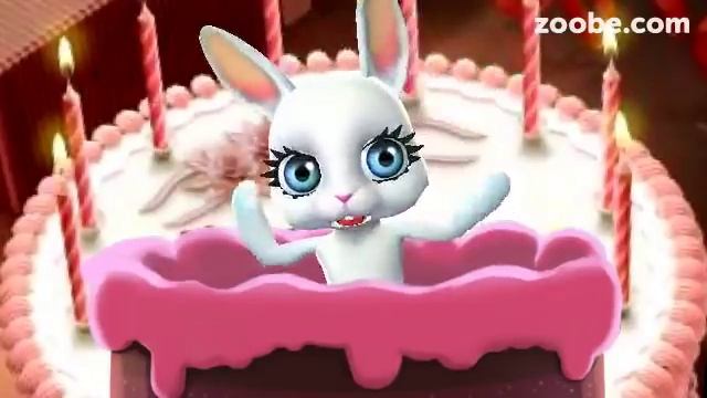 Зайка ZOOBE "Любимый я не забыла что у тебя сегодня день рождения!" смотреть онлайн