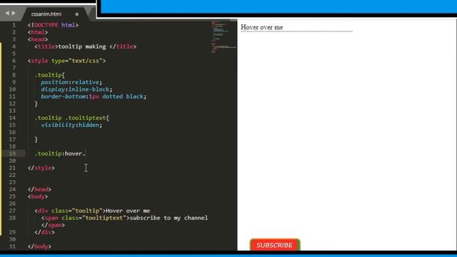 CSS Tooltip Using in Web || first part of well ToolTip смотреть онлайн