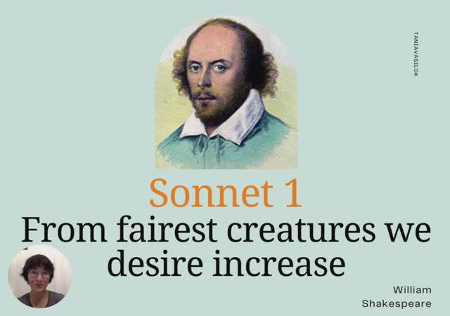 Sonnet 1 Shakespeare на беларускай мове