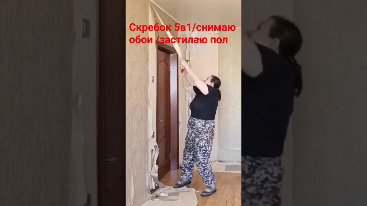 Демонтаж обоев #демонтажобоев #скребок #началоремонта смотреть онлайн
