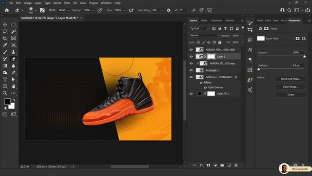 Nike Landing Page Design | Air jordan 12 | Photoshop Tutorial смотреть онлайн