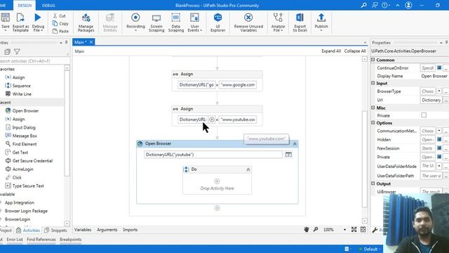 URL Automation Using Dictionary in UiPath смотреть онлайн