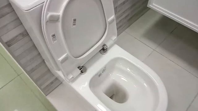 Унитаз напольный пристенный VITRA Sento безободковый 9830B003-7203 Rim Ex + микролифт смотреть онлайн