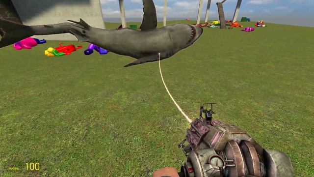 SPARTAN KICKING 3D SANIC CLONES MEMES VS JAWS SHARK in Garry's Mod смотреть онлайн