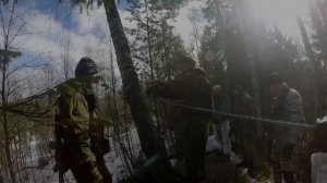 как организовать веревочную переправу