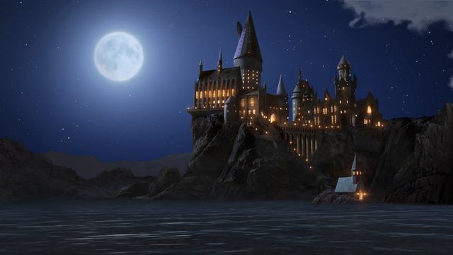 Midnight At Hogwarts - Harry Potter Ambience | 4K