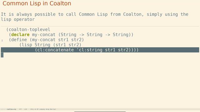 HaskellLike Type System In Common Lisp With Coalton смотреть онлайн