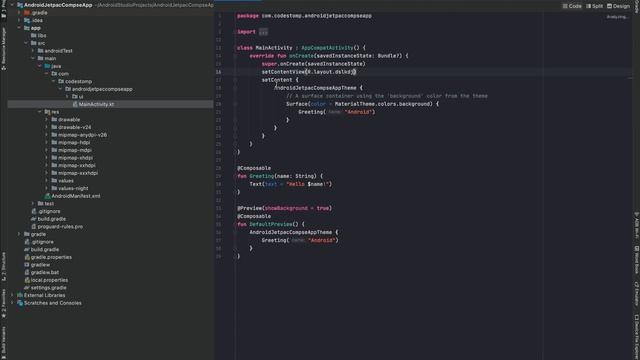 Android Jetpack Compose Tutorial(Ar) #2- Jetpack compose setup смотреть онлайн