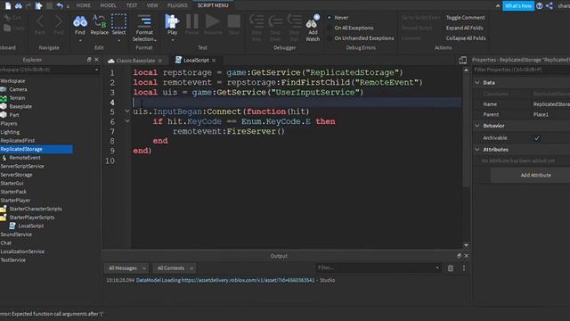 Remote Event at Roblox Studio смотреть онлайн