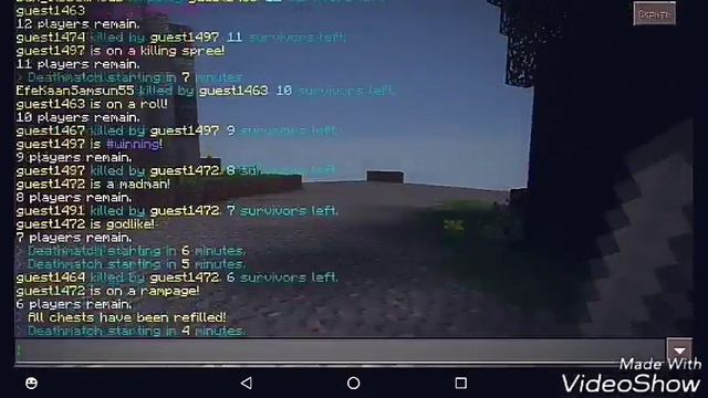 Minecraft pe hunger game // Майнкрафт голодные игры// Обзор игры Майнкрафт пе// Нагибаем в Майне// смотреть онлайн
