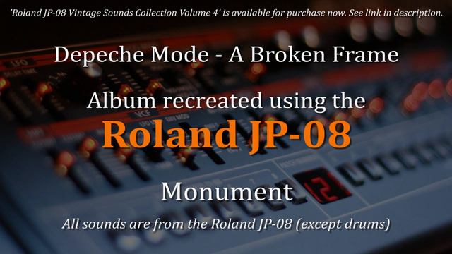 Roland JP-08 | Depeche Mode - Monument (Instrumental) смотреть онлайн