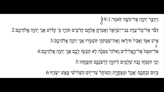 Кедошим. Левит 19:1-19. Читаем и разбираем на иврите. смотреть онлайн