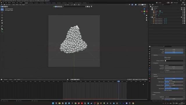 Заставляем Blender сделать симуляцию новогодней ёлки / Particle simulation of the Christmas tree смотреть онлайн