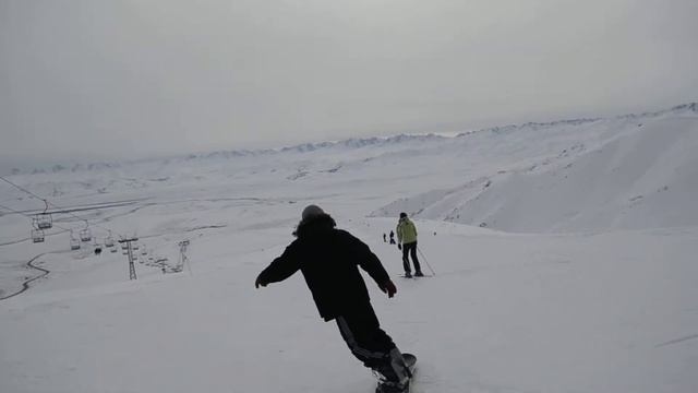 Горнолыжная база Тёо-Ашуу. спуск с Nikon 5100 и комментариями смотреть онлайн