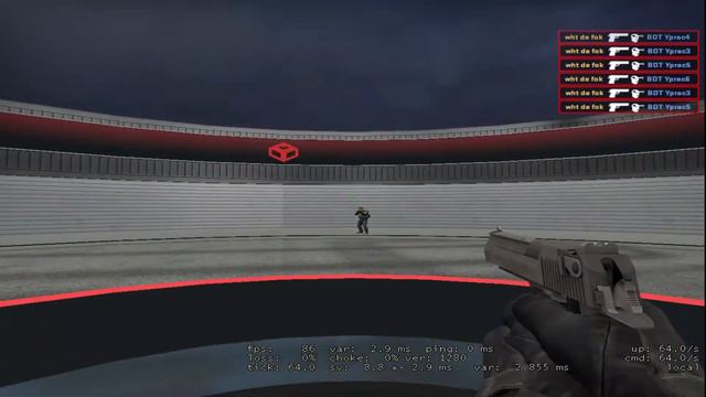 (CSGO) 360' aim training with deagle.....:) смотреть онлайн