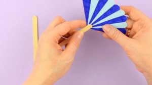 Веер из картона своими руками | DIY Простые поделки к лету