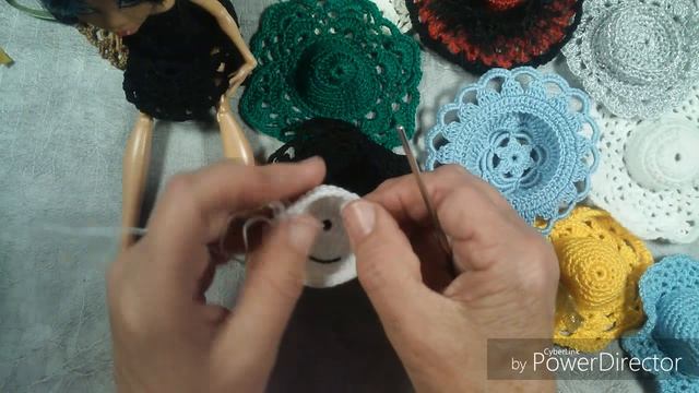 Вязание шляпы для Монстер Хай. Мастер-класс. Knitting hats for Monster High. MK. смотреть онлайн