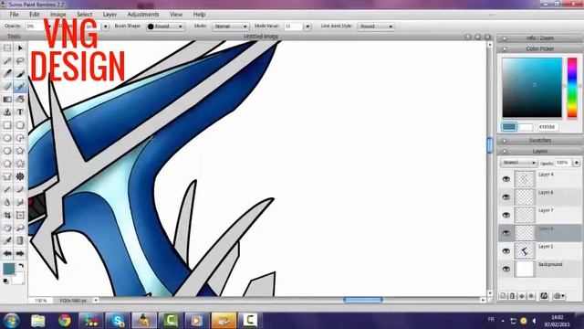 SpeedArt #6 Рисуем покемончика:D