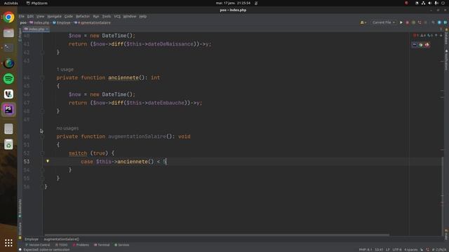 ? POO avec PHP 8.1 - Exercice 1 - Gestion de salariés - 010 смотреть онлайн