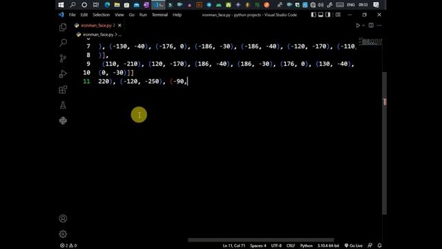 IRON MAN MARK II FACE USING PYTHON TURTLE GRAPHICS #python #ironman #avengers смотреть онлайн