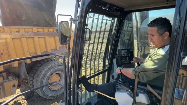 Caterpillar 6015B Excavator Loading Caterpillar Dumpers - Sotiriadis Mining Works