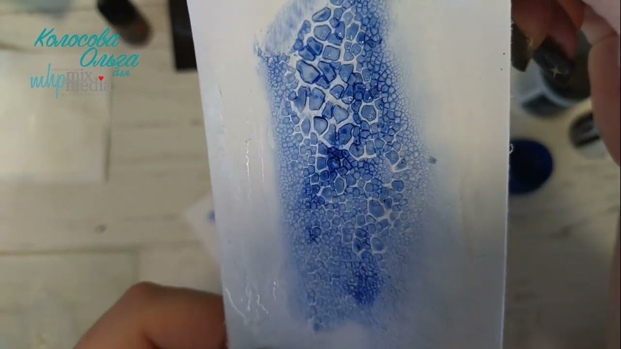 Кракелюрная текстурная паста. Как работать. Как удержать трещинки. Обзор